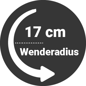 17 cm Wenderadius 17 cm Wenderadius - Wendig EU9