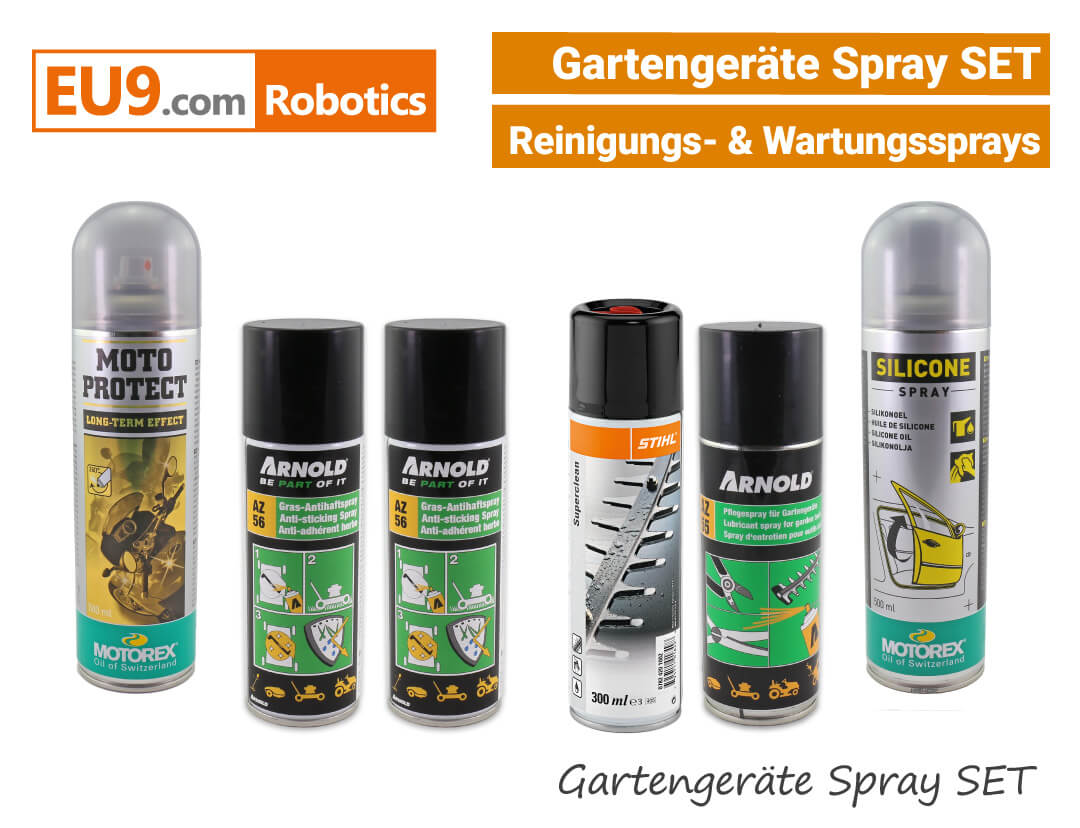 Gartengeräte Rasenmäher Spray-SET Arnold Motorex Stihl Gartengeräte Spray-SET EU9