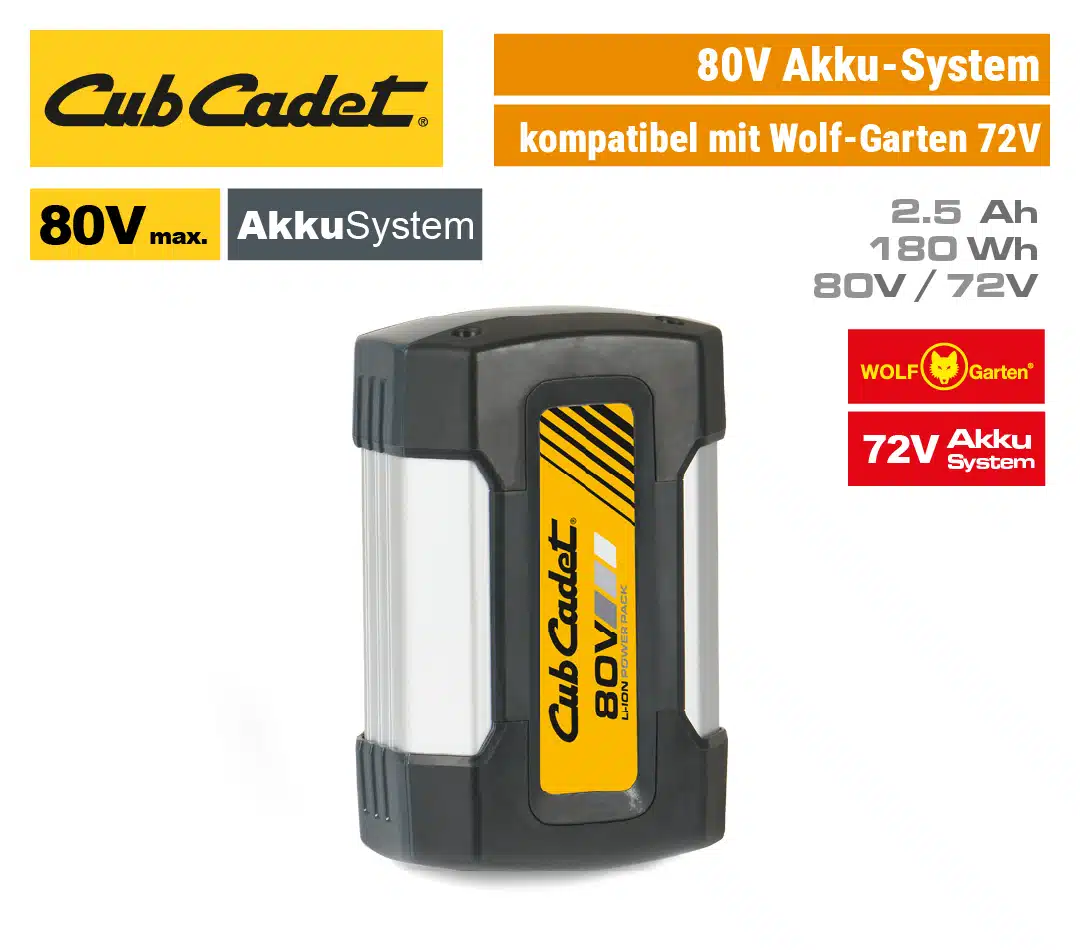 Cub-Cadet-80V-Akku-Power-Pack-2-5-Ah-Wolf-Garten-72V-EU9-950