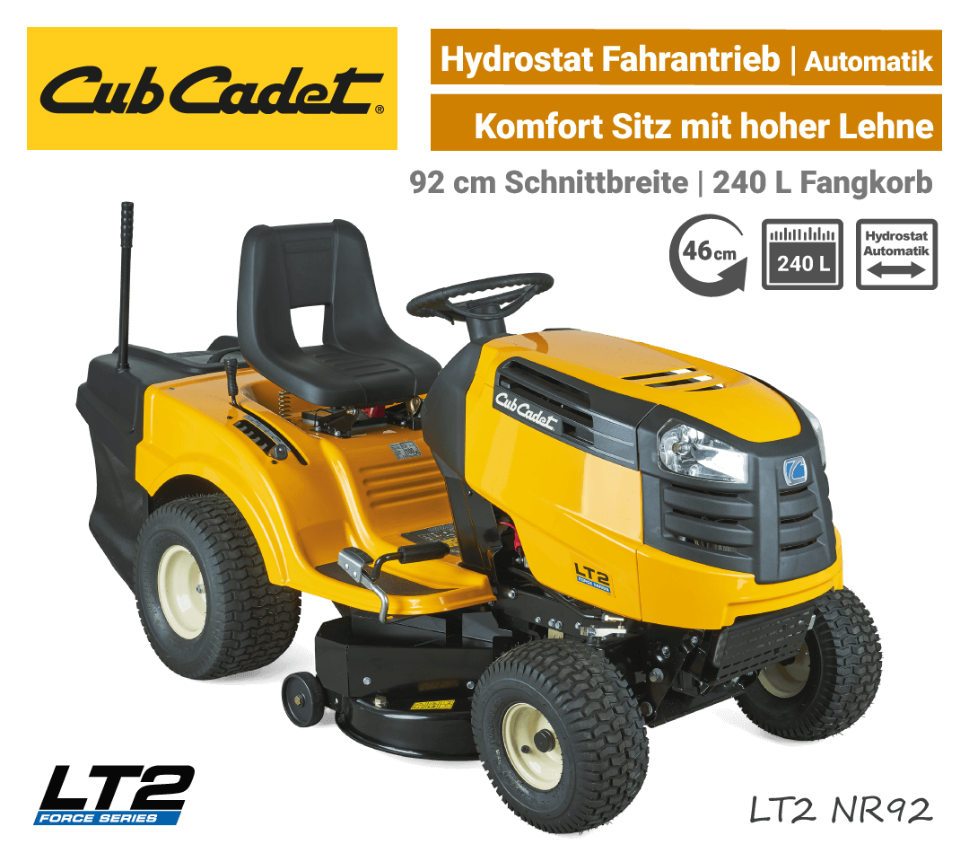 Cub Cadet LT2 NR92 Hydrostat Cub Cadet LT2 NR92 Hydrostat Rasentraktor EU9