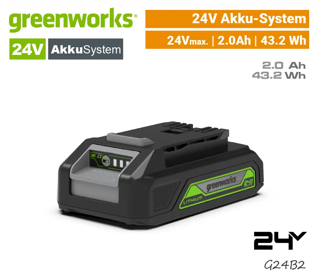 Greenworks 24V Akku 2Ah Greenworks 24V Akku 2Ah 2.0 Ah G24B2 EU9