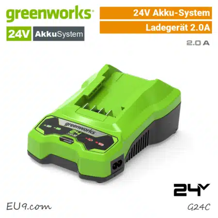 Greenworks 24V Ladegerät 2A 2.0A G24C EU9