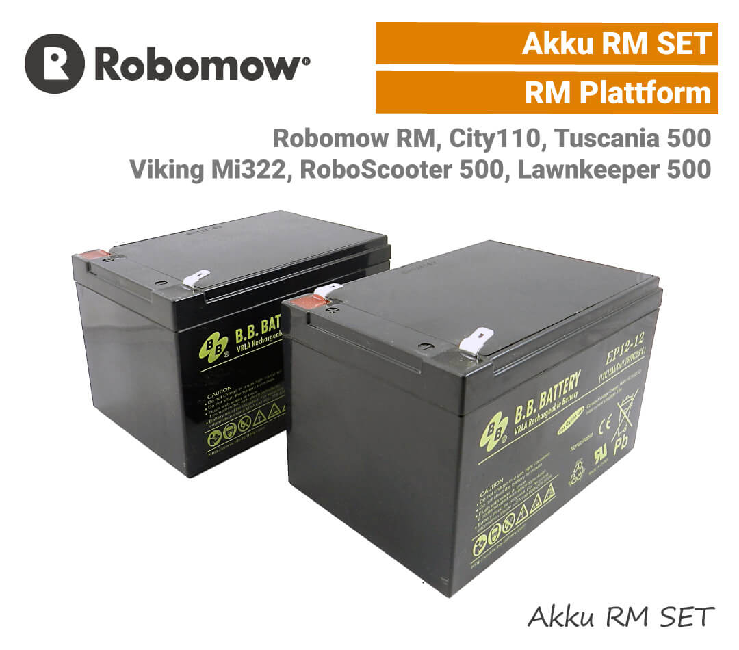 Robomow Akku RM SET RM510 City110 Tuscania 500 Viking Mi322 RoboScooter 500 EU9 Robomow Akku RM SET RM 510 City 110