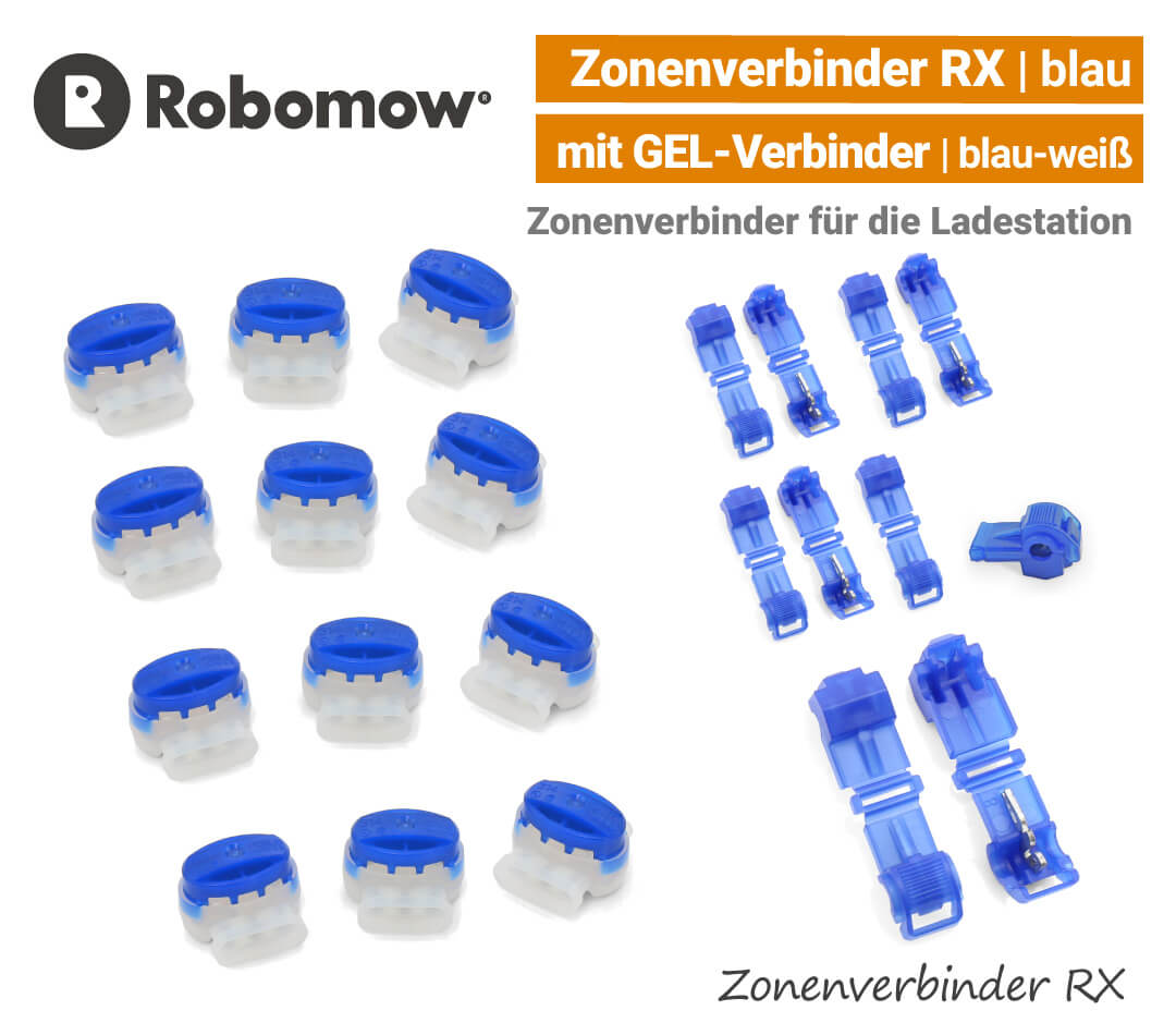 Robomow Zonenverbinder RX für Ladestation1-Ladestation-Verbinder-Gel-Verbinder-EU9-950 Robomow Zonenverbinder RX Loopo S XR1 Ladestation-Verbinder Gel-Verbinder EU9