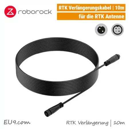 Roborock Antennen-Verlängerungskabel Kabel 10m RTK Antenne RockMow S1 Z1 RockNeo Q1 Mähroboter EU9