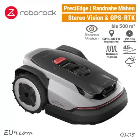 Roborock RockNeo Q105 GPS-RTK Mähroboter Rasenroboter Q1 EU9
