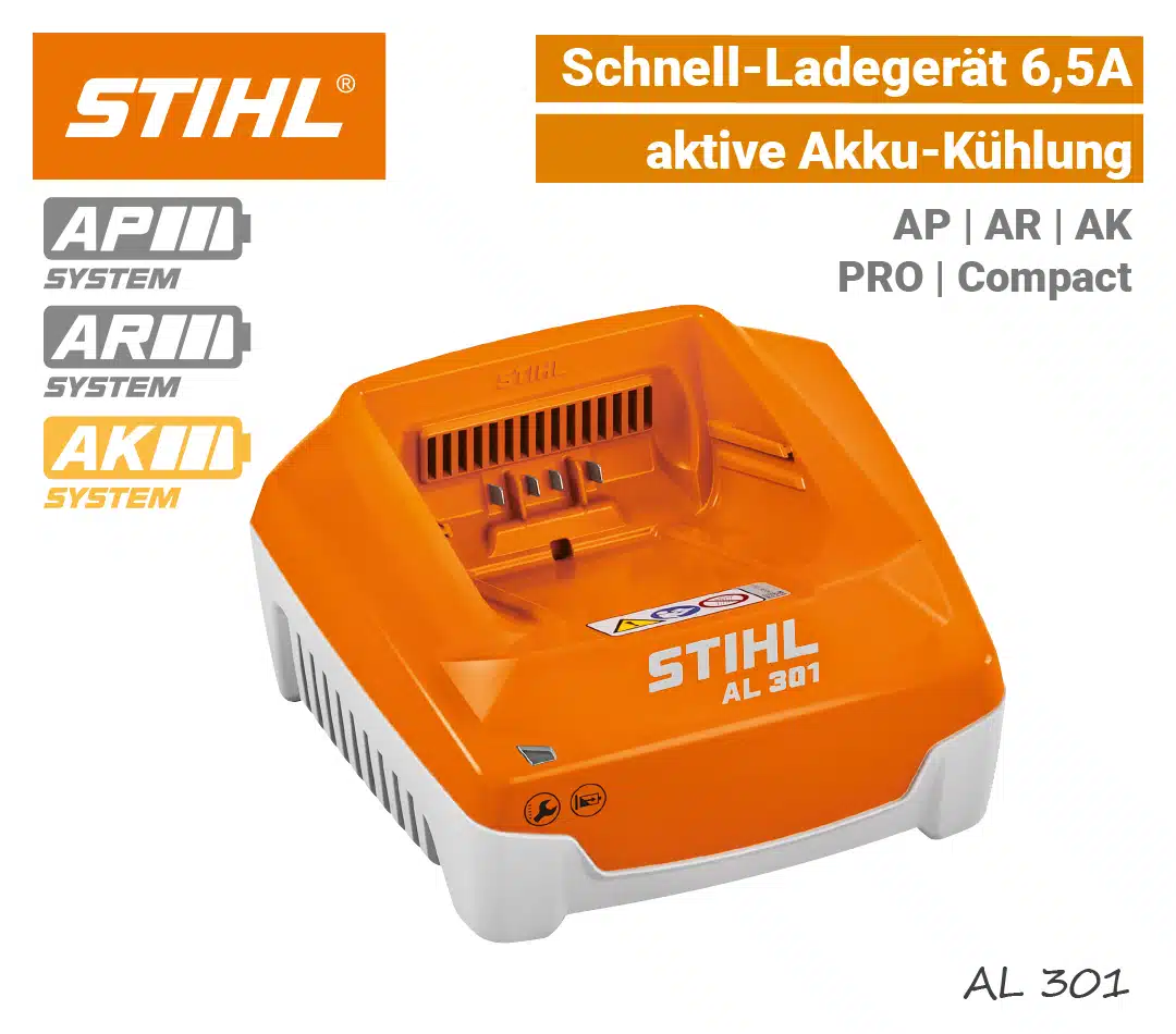 STIHL AL 301 Schnell-Ladegerät STIHL AL 301 Schnell-Ladegerät AK AP AR PRO Compact EU9