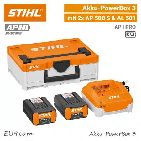 STIHL Akku Power-Box 3 AP 500 S AL 501 Systainer-Box EU9