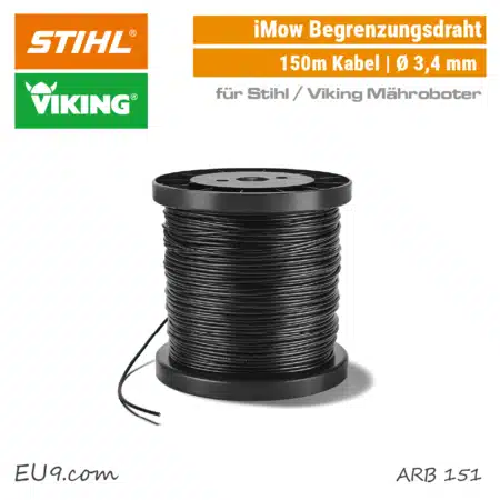 STIHL Viking iMow Begrenzungsdraht 150m ARB 151 Begrenzungskabel Mähroboter Draht EU9