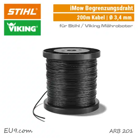 STIHL Viking iMow Begrenzungsdraht 200m ARB 201 Begrenzungskabel Mähroboter Draht EU9