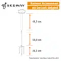 Segway Navimow Antennenmast mit Dreizack-Erdspieß Länge EU9
