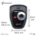 Segway Navimow i1 AWD von oben Abmessungen Größe Gewicht i108E EU9