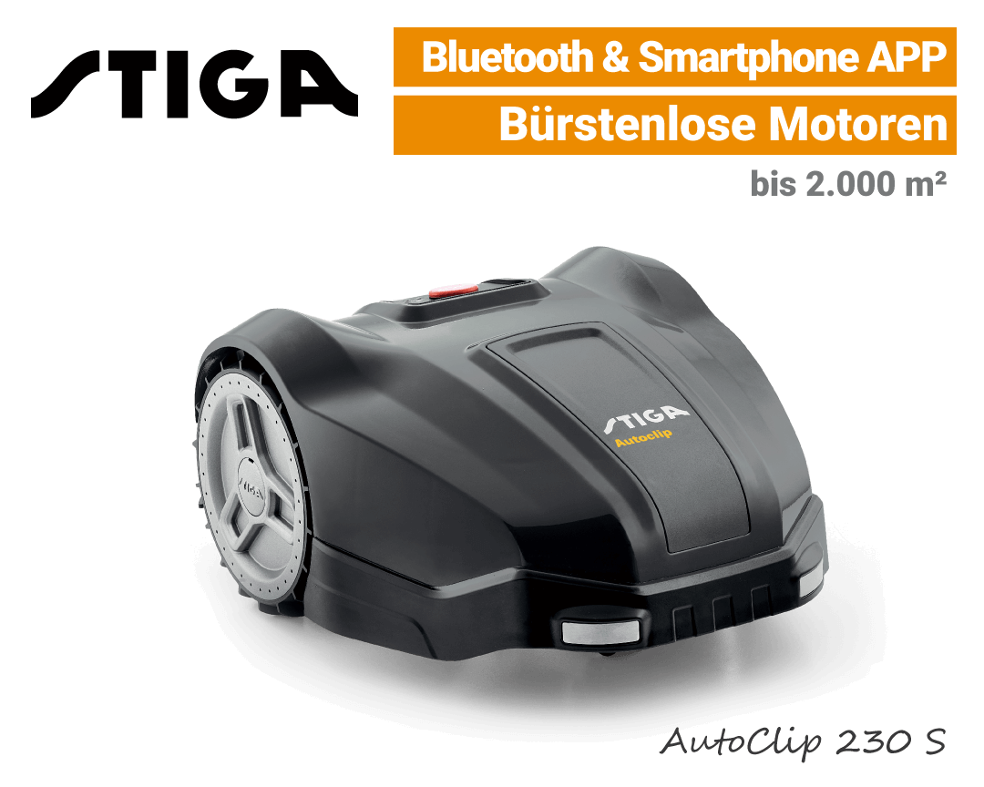 Stiga AutoClip 230 S Mähroboter Stiga AutoClip 230 S Rasenroboter EU9