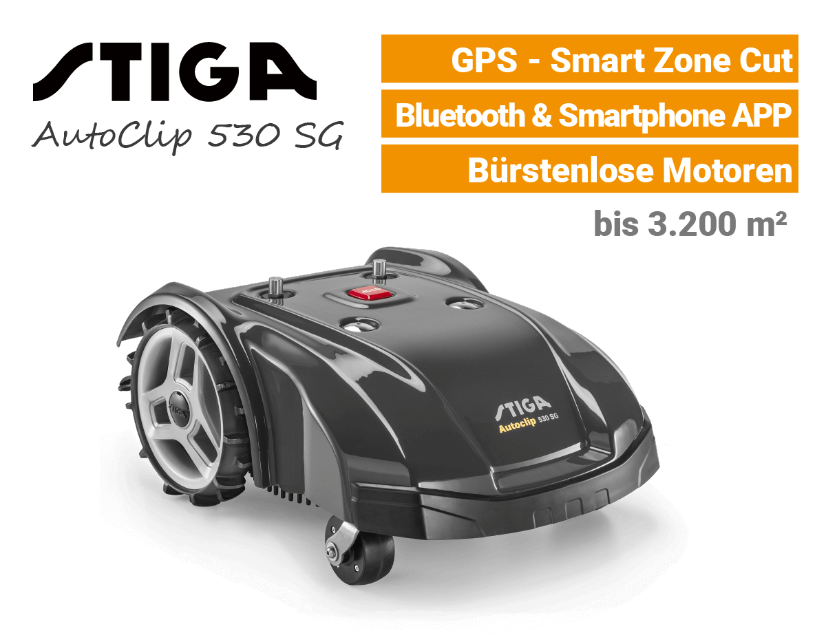 Stiga AutoClip 530 SG Rasenroboter Stiga AutoClip 530 SG Mähroboter