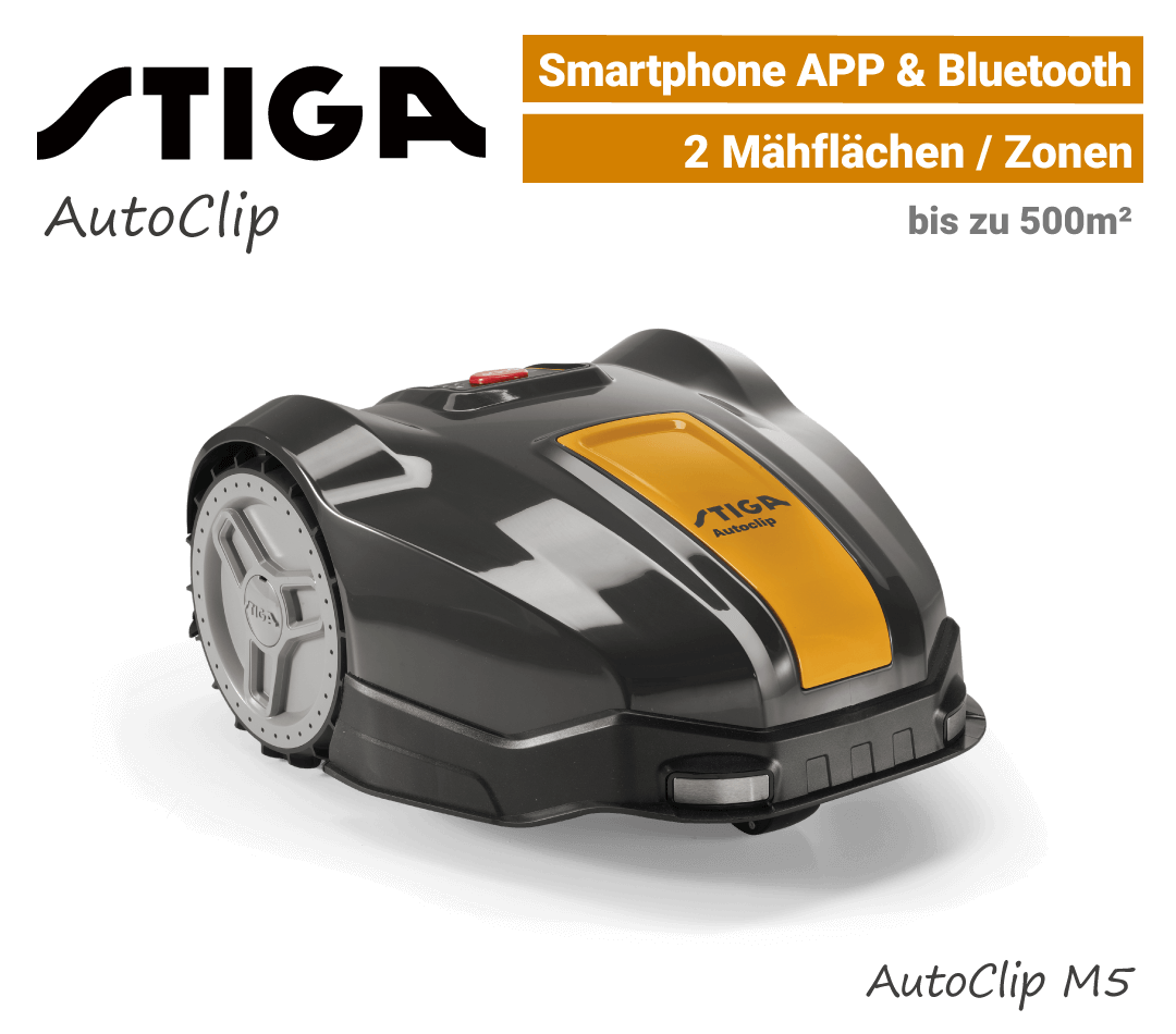Stiga AutoClip M5 Stiga AutoClip M5 Mähroboter-Rasenroboter EU9