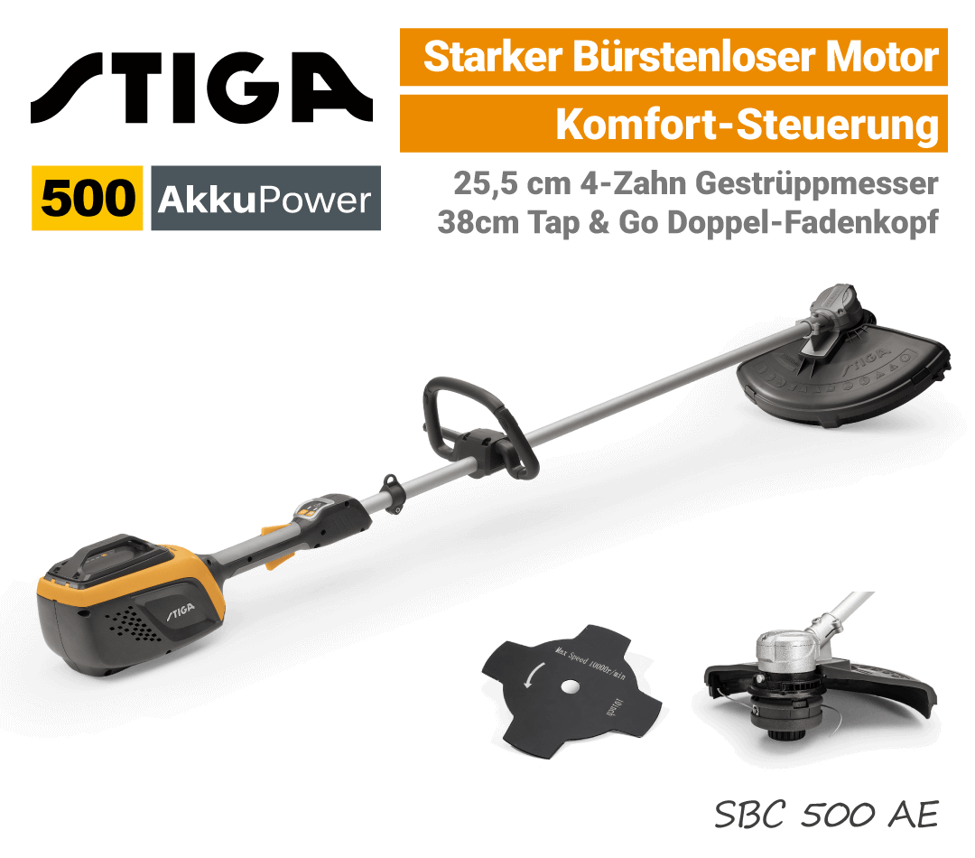Stiga SBC 500 AE Akku-Motorsense Stiga SBC 500 AE Akku-Motorsense EU9