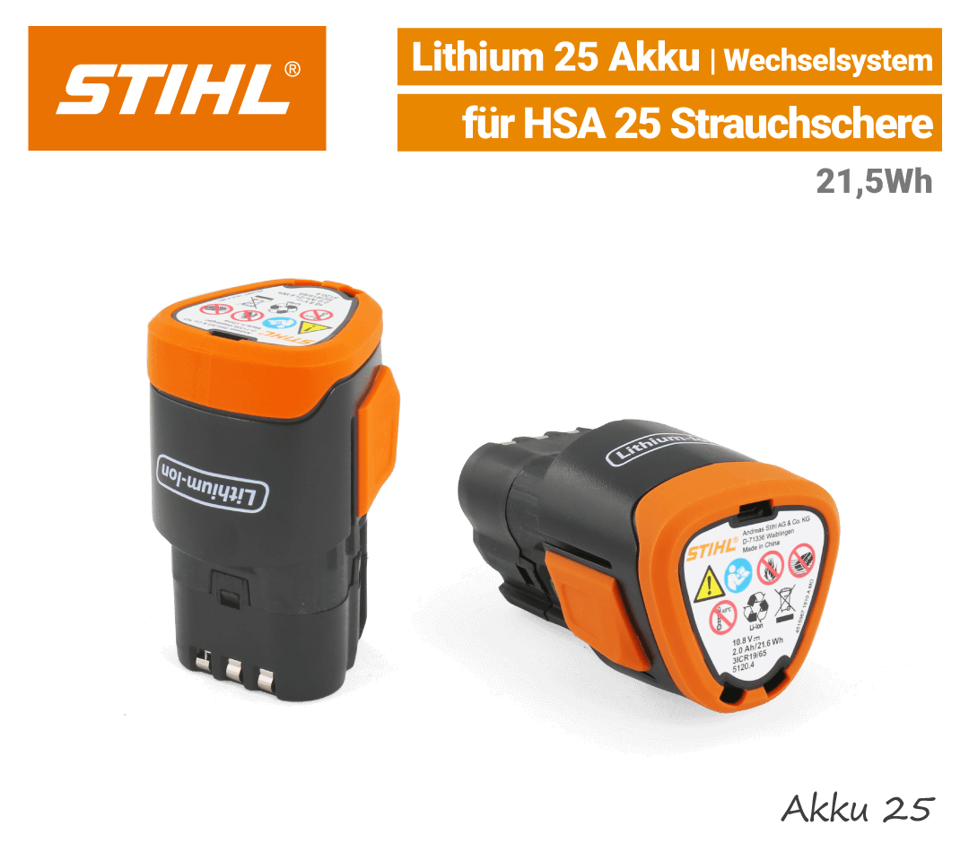 Stihl Akku 25 Stihl Akku 25 für HSA 25 EU9