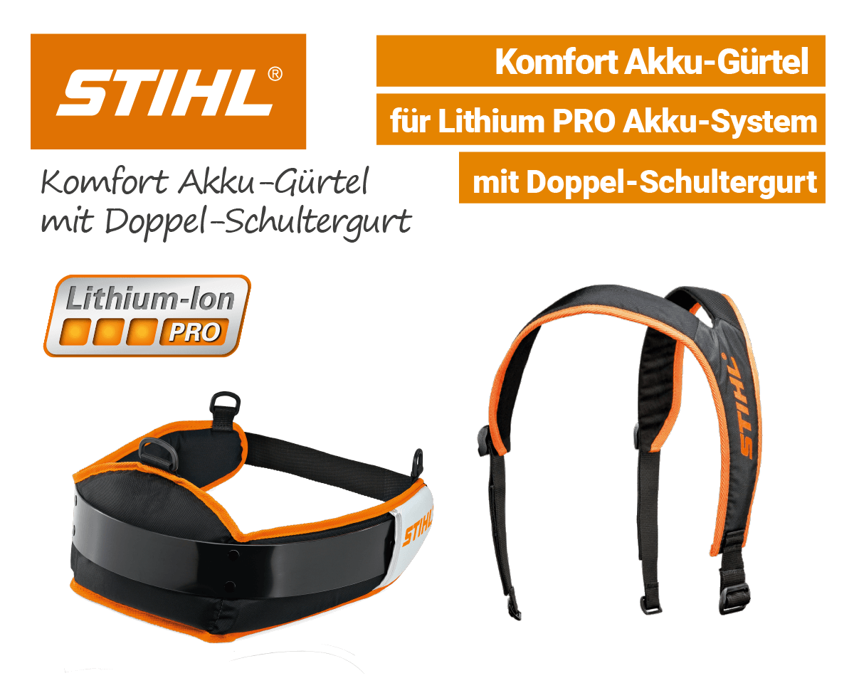 Stihl Akkugürtel mit Schultergurt Lithium-Ion Pro Stihl Akku-Gürtel mit Schultergurt Li-Ion Pro EU9
