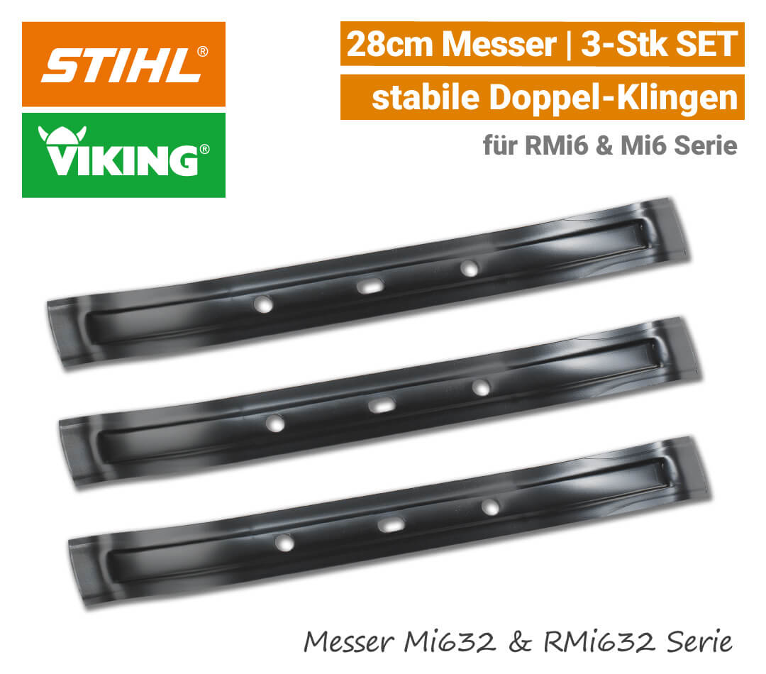 STIHL Messer iMow Mi 632 & RMi 632 | 3-Stk STIHL Viking Messer iMow Mi 632 & RMi 632 - 3-Stk SET EU9