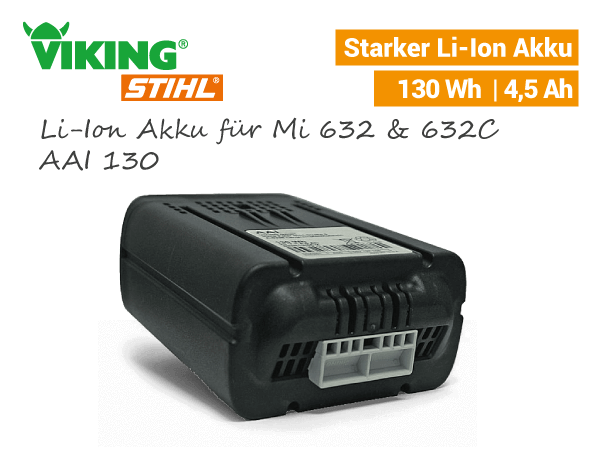 Viking Li-Ion Akku AAI-130 Mi 632 iMow 6309-400-6510 Viking Li-Ion Akku AAI-130 Mi 632 iMow 6309-400-6510